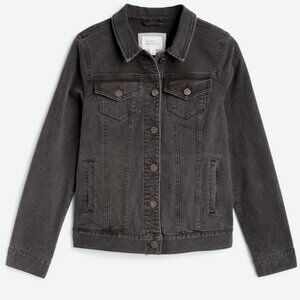 Market & Spruce Camila Boyfriend Black Denim Jacket